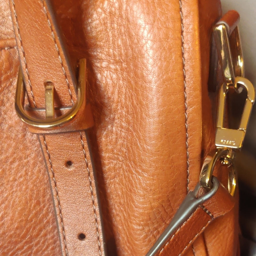 Fossil Carlie Leather Satchel Bag - Picture 5 of 16